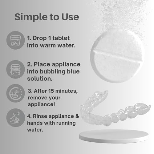 DENTRA DENTAL 42-Count Retainer Cleaner Tablets – Aligners, Mouth Guards & More | Mint