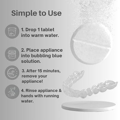 DENTRA DENTAL 42-Count Retainer Cleaner Tablets – Aligners, Mouth Guards & More | Mint
