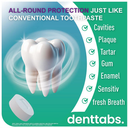 Denttabs Tablets for Teeth Cleaning - 125 pc