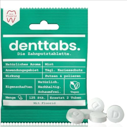 Denttabs Tablets for Teeth Cleaning - 125 pc