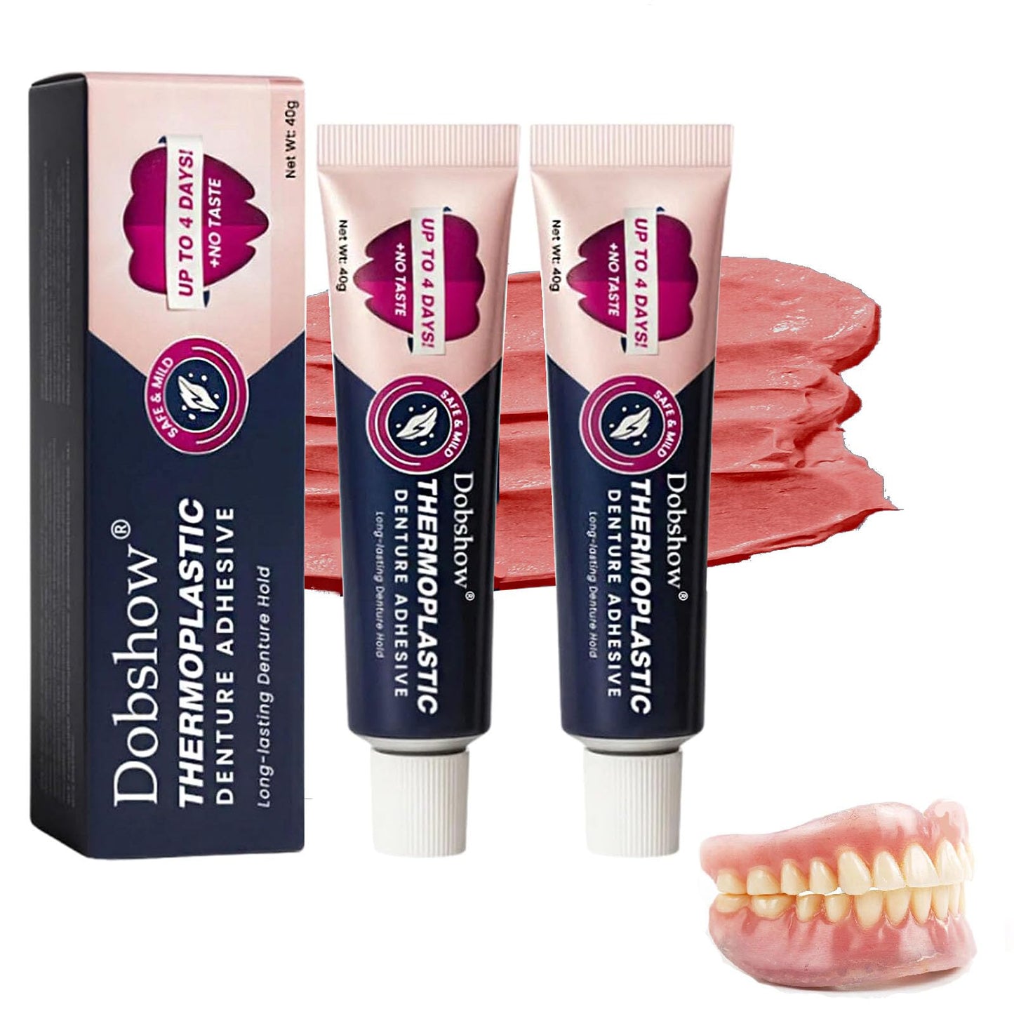2PCS Thermoplastic Denture Adhesive – Extra Strong Hold (Up to 4 Days)