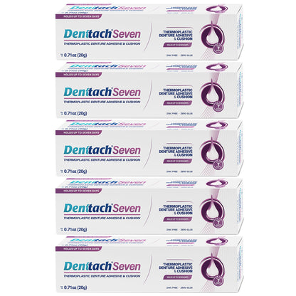Thermoplastic Denture Adhesive & Cushion Reliner – Zinc-Free, 7-Day Hold (Pack of 5)