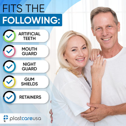 Denture Case 5 Color Pack – Travel Denture Box for Dentures, Night Guard, Retainer | PlastCare USA