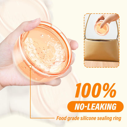 2-Pack Denture Case – 2-in-1 Retainer Case with Strainer Basket (No-Leak, Travel)