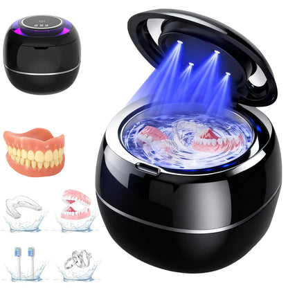 Denture Dome Ultrasonic Retainer Cleaner - 45kHz 200ml Dental Pod Cleaner