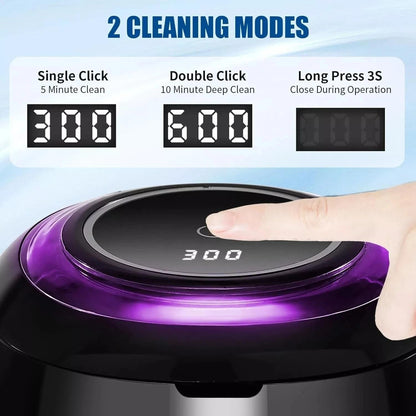 Denture Dome Ultrasonic Retainer Cleaner - 45kHz 200ml Dental Pod Cleaner