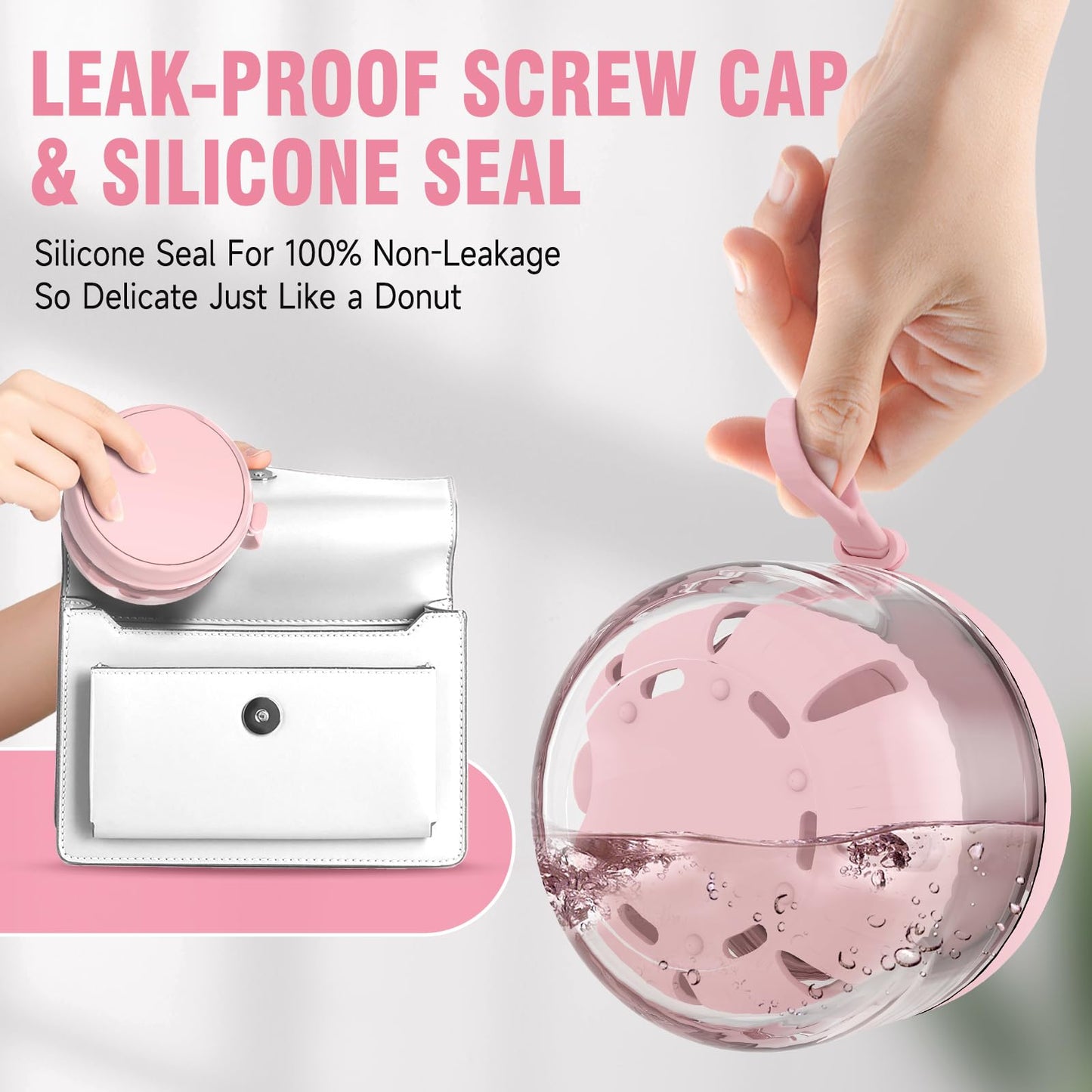 Leak-Proof Denture Bath Box Kit | Portable Travel Retainer Case with Mirror, Brush & Strainer