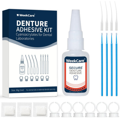 Dental Lab Denture Repair Glue (1oz) – Fast-Setting Bonding Adhesive for Dentures