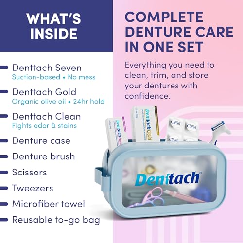 Denture Starter Kit - 9 Piece with Thermoplastic & Gold Adhesives