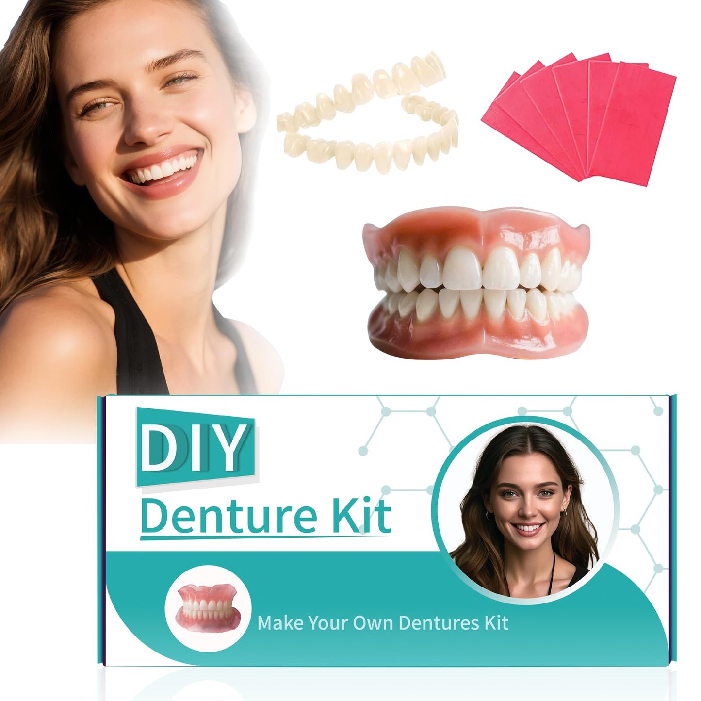 Dentures DIY Kit – Create Your Perfect Smile at Home | Easy, Affordable & Customizable