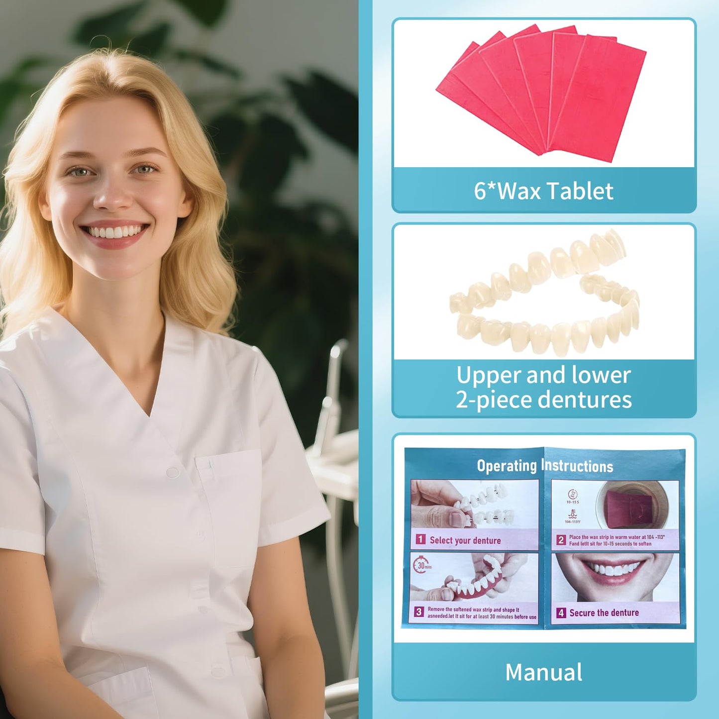 Dentures DIY Kit – Create Your Perfect Smile at Home | Easy, Affordable & Customizable