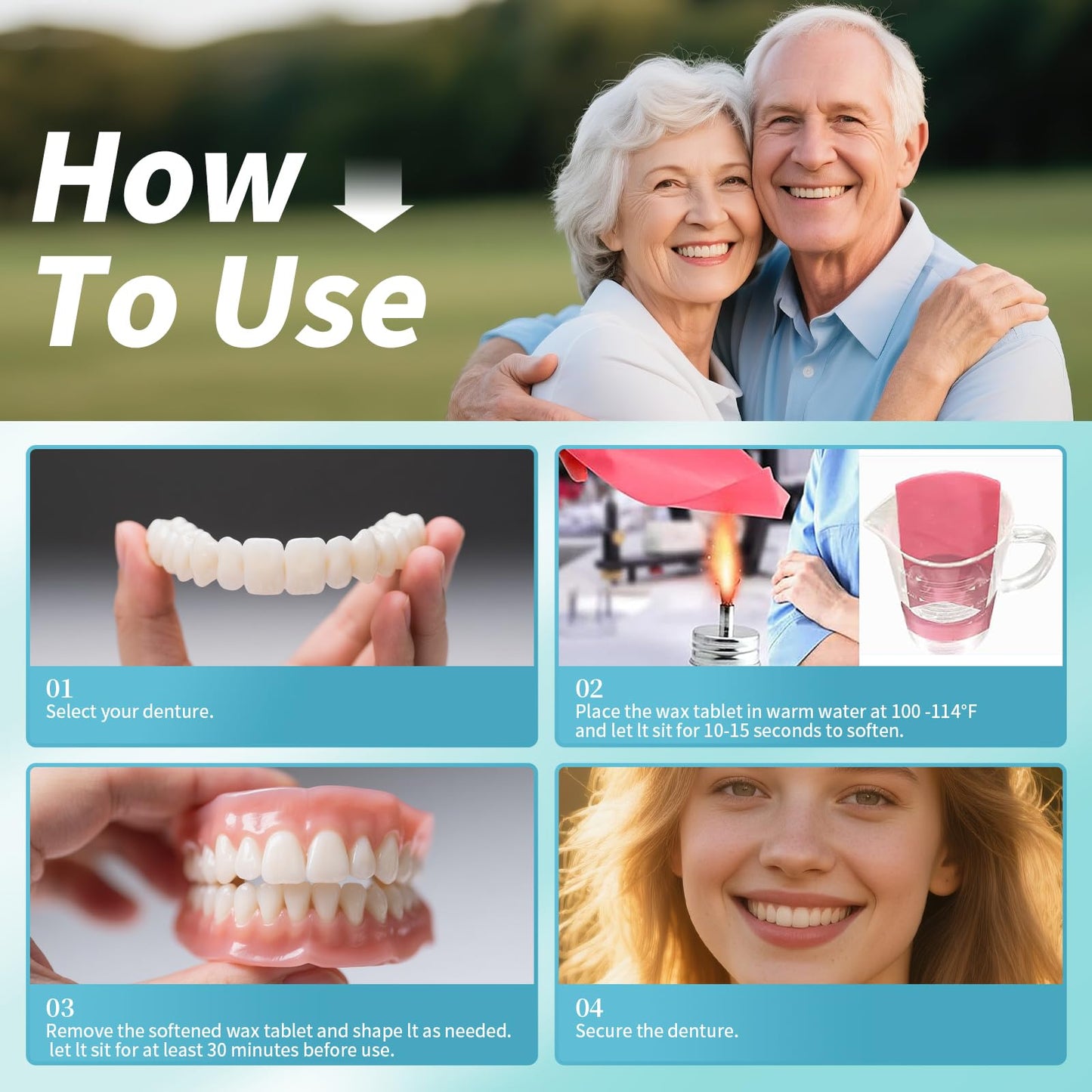 Dentures DIY Kit – Create Your Perfect Smile at Home | Easy, Affordable & Customizable
