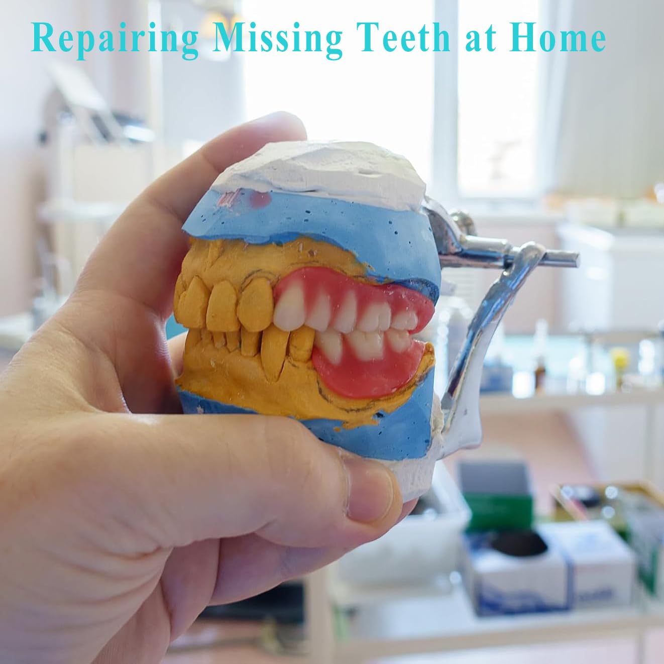 Dentures DIY Kit – Easy At-Home Temporary Teeth Replacement (Full or Partial)