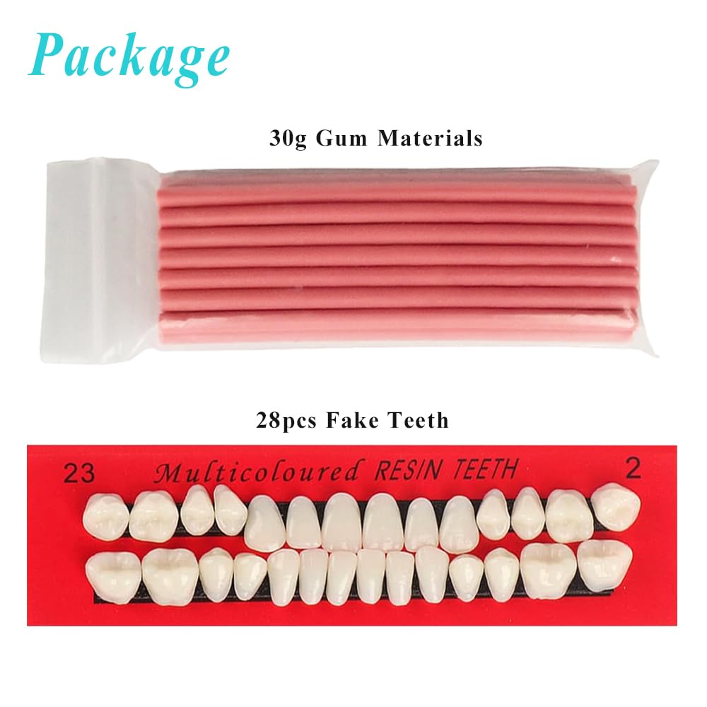 Dentures DIY Kit – Easy At-Home Temporary Teeth Replacement (Full or Partial)