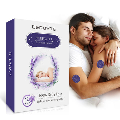 DEPOVTE Sleep Patches 60pcs – Melatonin, Lavender & Chamomile, Extra Strength, Overnight