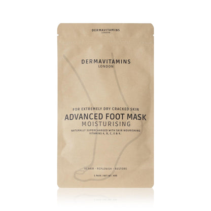 Dermavitamins Advanced Foot Mask Bag - Repairs Dry Feet Treatments (Peeling - Moisturising - Exfoliating)