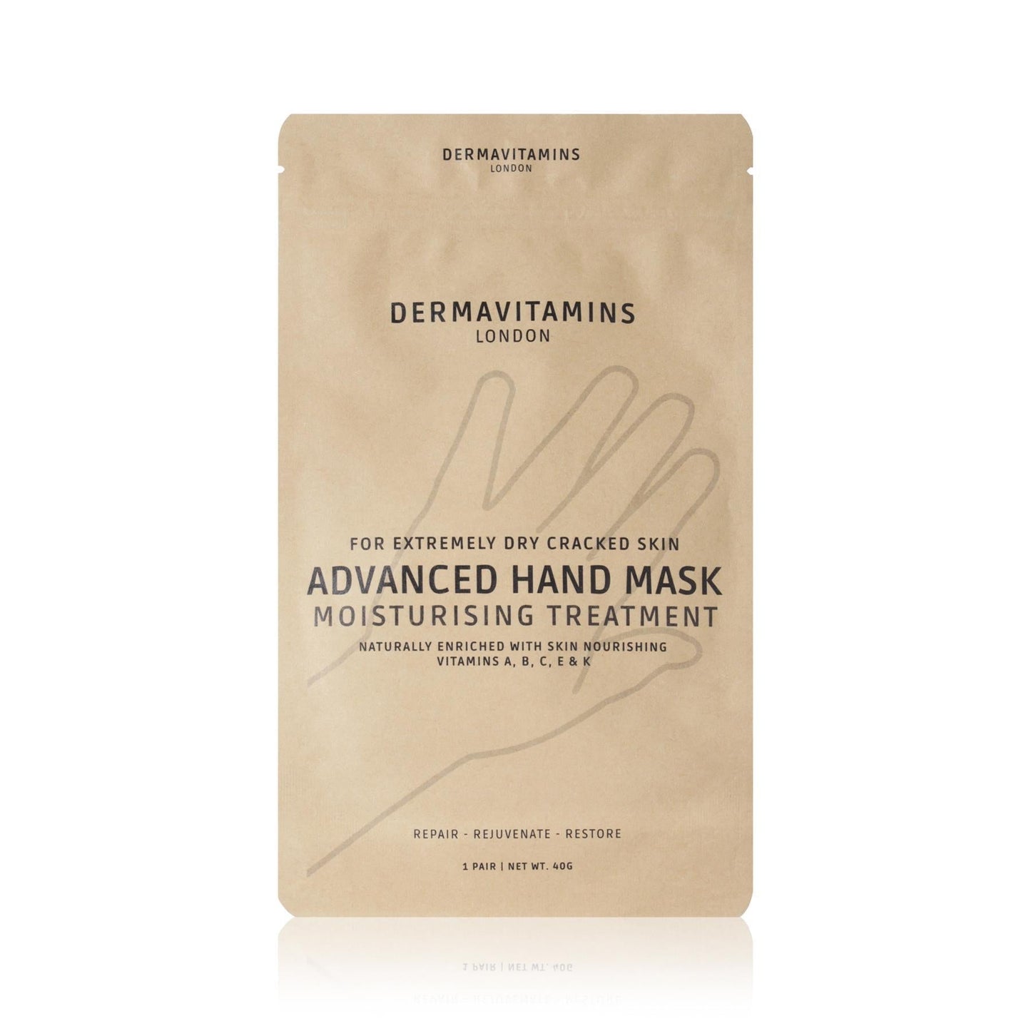 Dermavitamins Advanced Hand Mask Bag - Moisturising Treatment