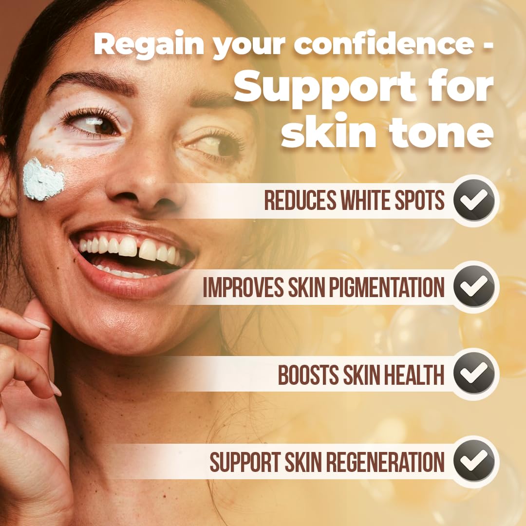 Dermawonder Vitiligo Capsules (60 Count) – Improve Skin Pigmentation & Reduce White Spots