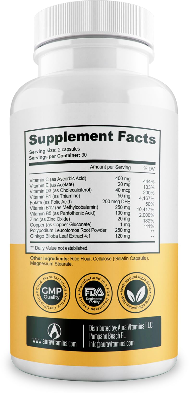 Dermawonder Vitiligo Capsules (60 Count) – Improve Skin Pigmentation & Reduce White Spots