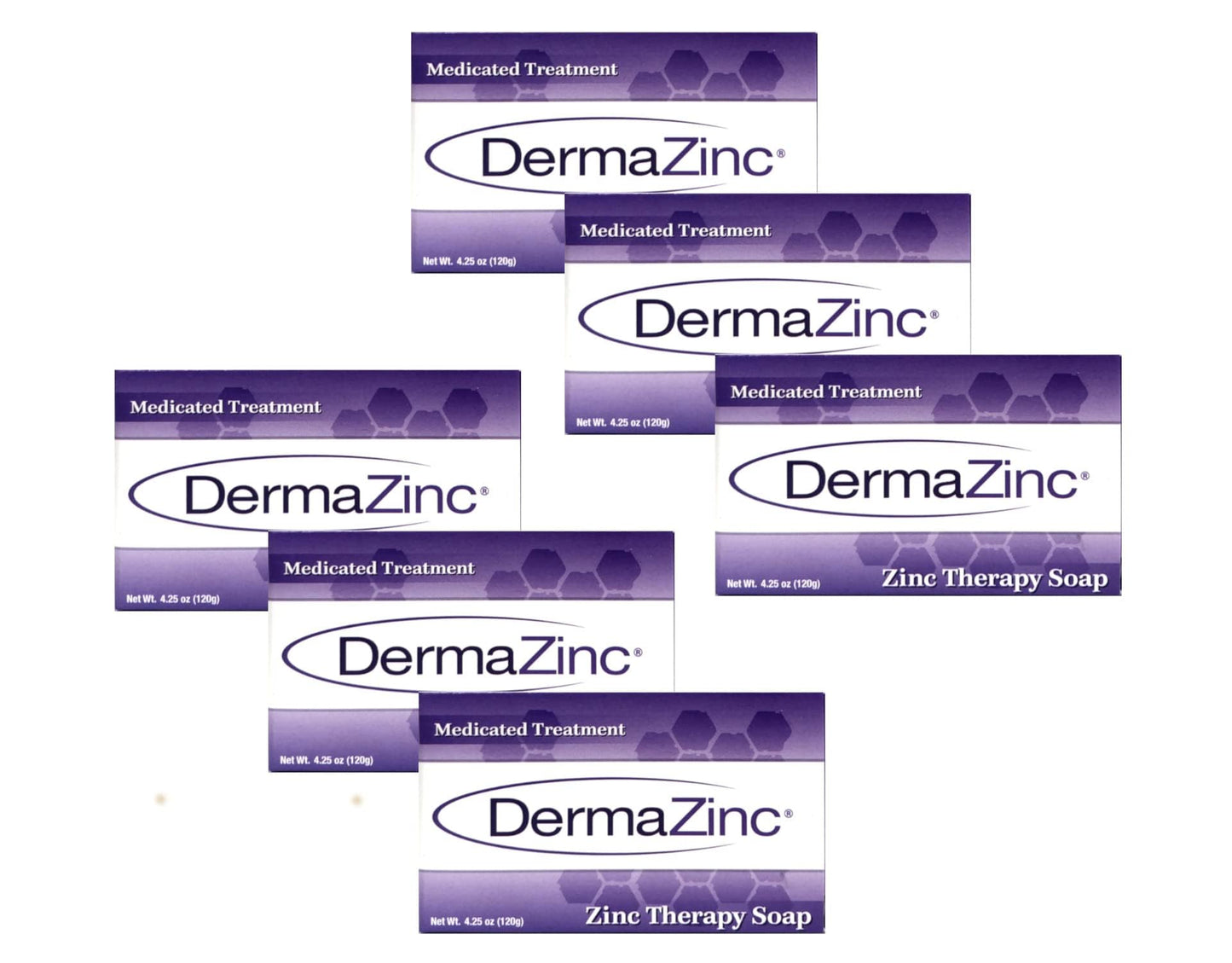 DermaZinc Therapy Soap – Zinc Soap for Skin Conditions | Full-Body Relief (Pack of 6)