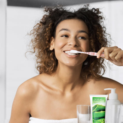 Desert Essence Aloe & Tea Tree Toothpaste - Peppermint | Sensitive Teeth