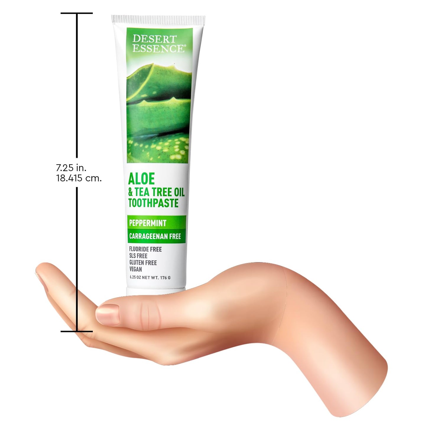 Desert Essence Aloe & Tea Tree Toothpaste - Peppermint | Sensitive Teeth