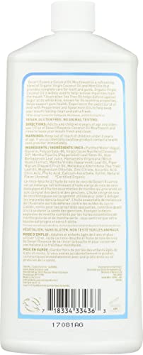 Desert Essence Coconut Oil Mouthwash - Alcohol & Sugar-Free | Gum Health & Fresh Breath (Adults & Kids 6+)