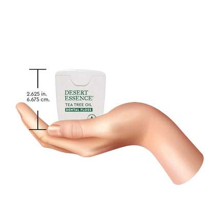Desert Essence Tea Tree Dental Floss 50 yd – Pack of 6 | Gluten Free, Cruelty Free