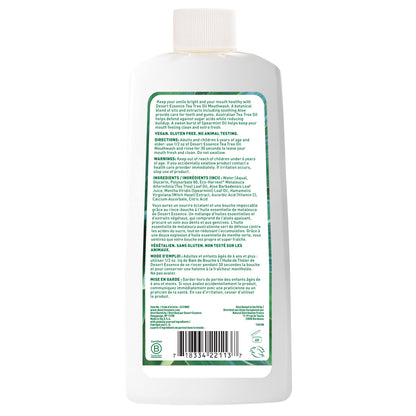 Desert Essence Tea Tree Oil Mouthwash 16 fl oz - Pack of 6 - Spearmint - Paraben Free