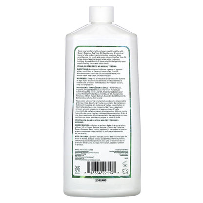 Desert Essence Tea Tree Mouthwash – Spearmint (16 oz) | Alcohol Free, Vegan, Non-GMO