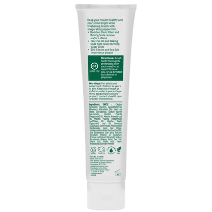 Desert Essence Tea Tree Oil Whitening Plus Toothpaste – Peppermint, 6.25 oz