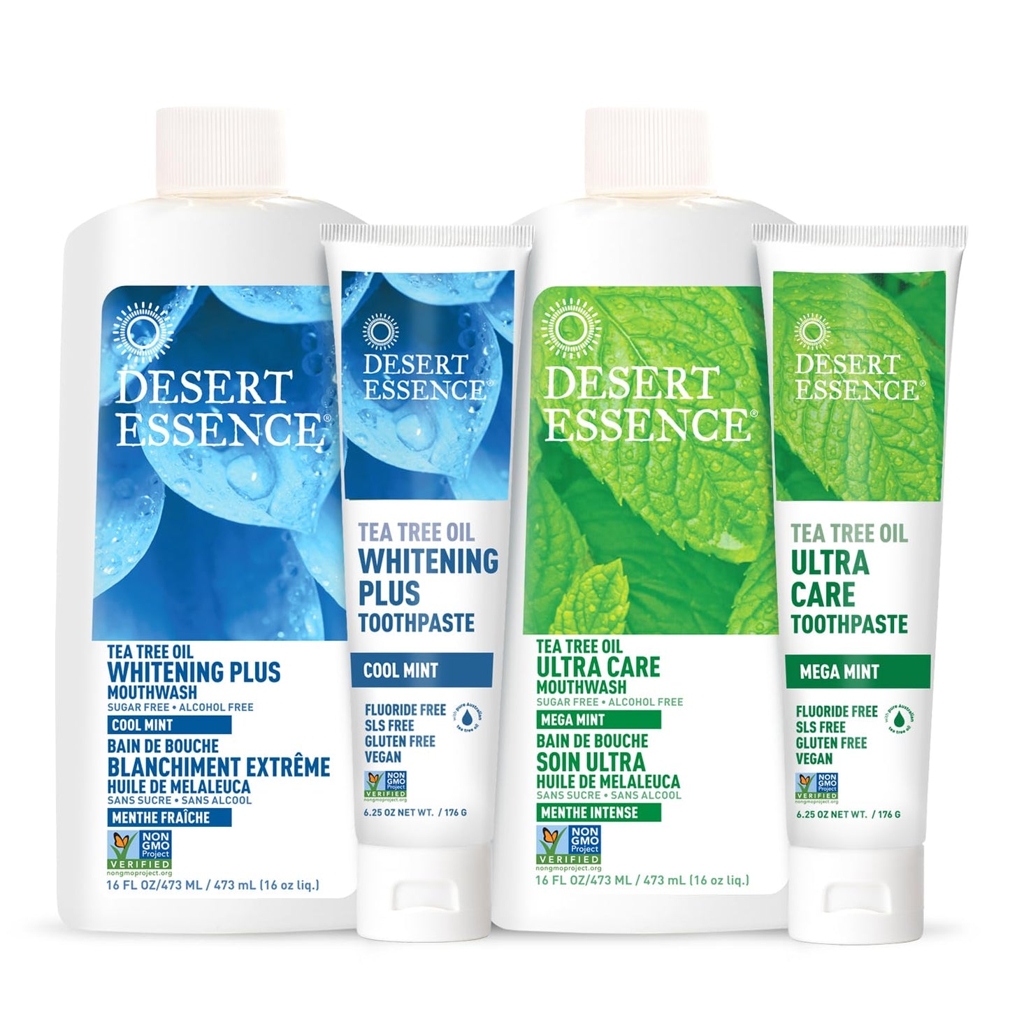 Desert Essence Tea Tree Oil Whitening Toothpaste - Fluoride Free, 6.25 oz