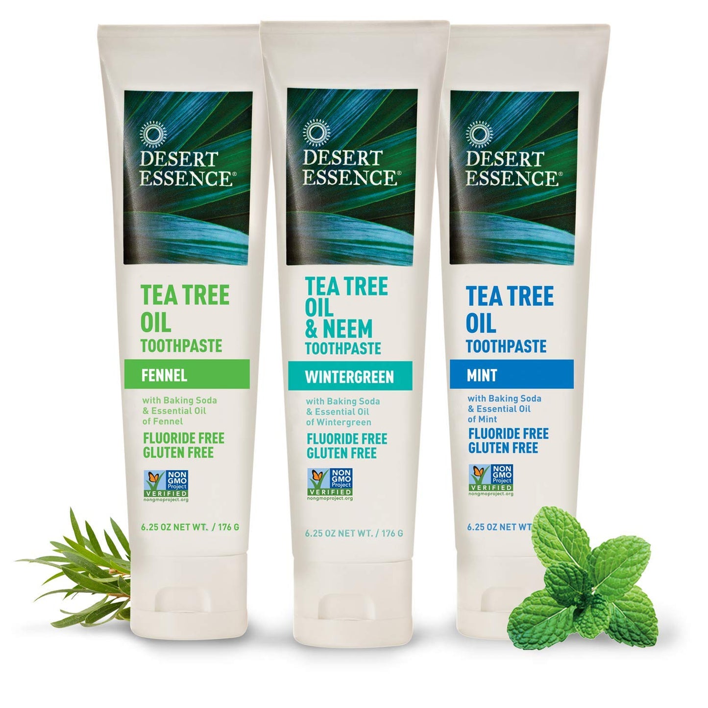 Desert Essence Tea Tree Oil Toothpaste - Mint, 6.25 oz