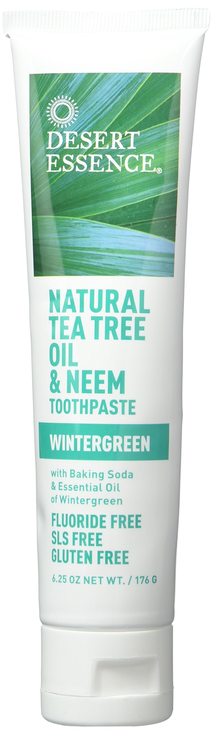 Desert Essence Tea Tree Oil Wintergreen Toothpaste, 6.25 oz, 2 per Case