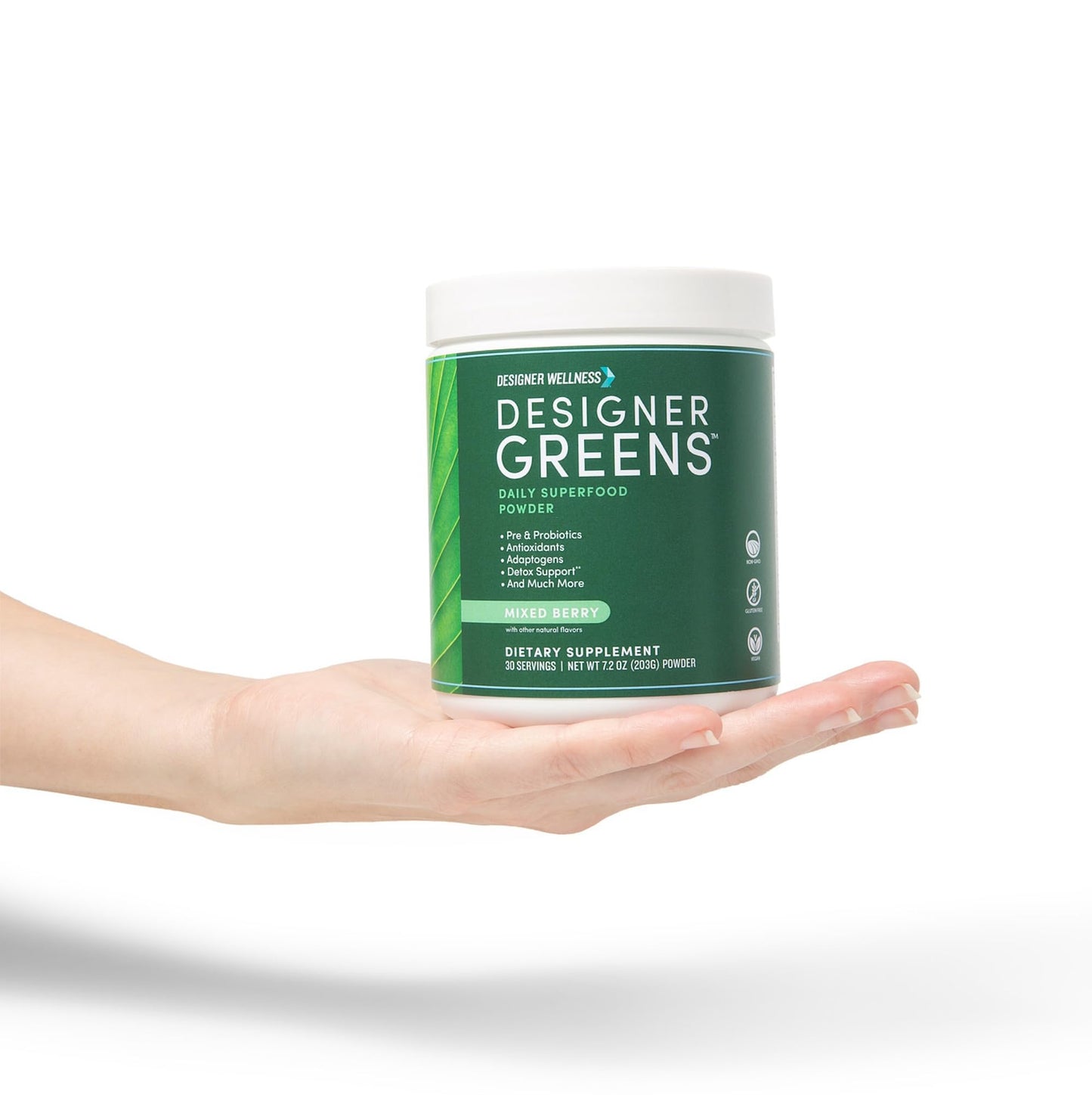 Designer Greens Powder with Prebiotics & Probiotics – 30 Servings | Designer Wellness