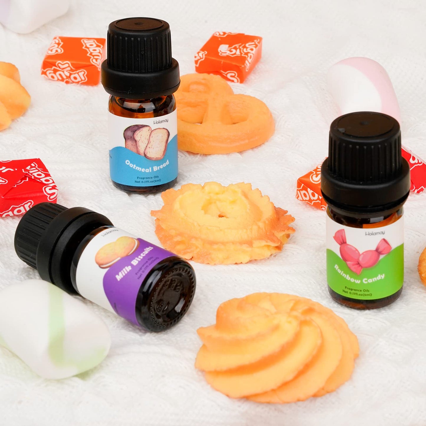 Holamay Dessert Fragrance Oils – 10x5ml for Soap, Candles & Diffusers
