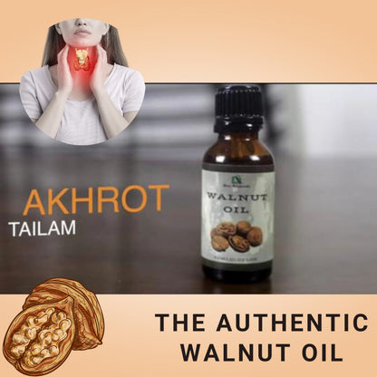 Dev Ayurveda Walnut Oil 100% Cold Pressed 30mL – Pack of Two (60mL) – The Original Thyroid Massage Oil