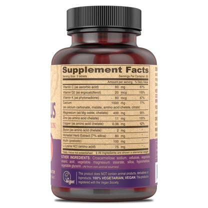 DEVA Vegan Calcium Magnesium Plus Zinc – 90 Tablets