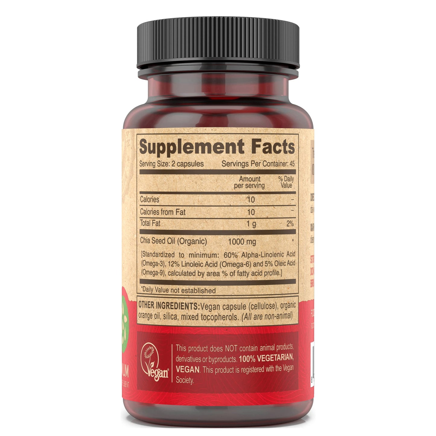 DEVA Chia Seed Oil – Vegan, Cold-Pressed, Omega-3, 90 Capsules (2-Pack)