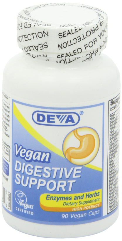 DEVA Vegan Digestive Enzymes Plus Supplement - 90 Capsules