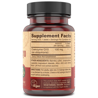DEVA Vegan CoQ10 100mg – 90 Chewable Tablets (Pack of 1)