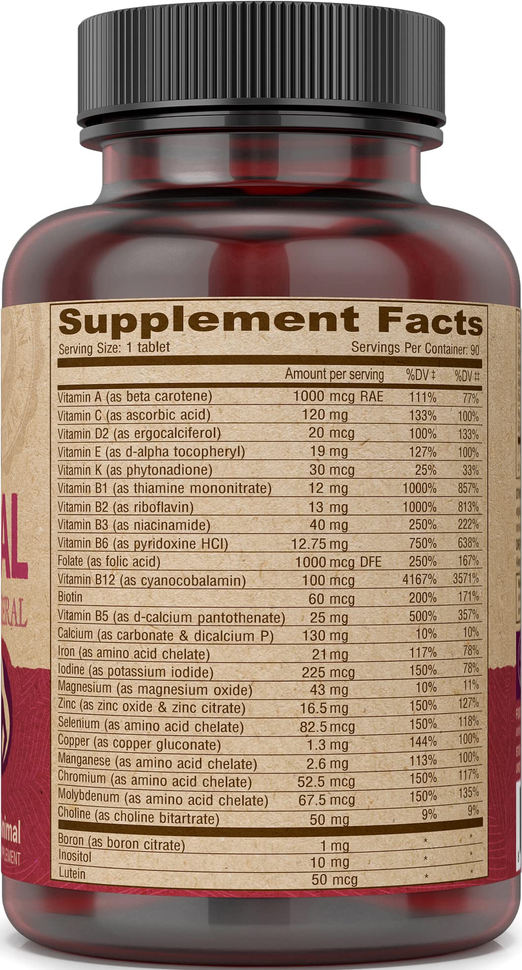 DEVA Vegan Prenatal Multivitamin - Once-Per-Day Formula, 90 Tablets