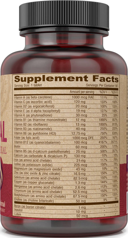 DEVA Vegan Prenatal Multivitamin - Once-Per-Day Formula, 90 Tablets