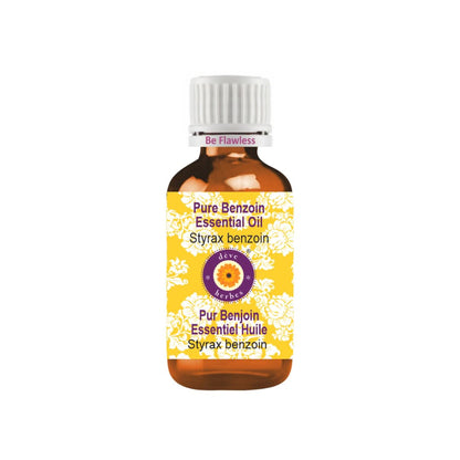 dève herbes Benzoin Essential Oil – Pure, Steam-Distilled 30ml (1oz) | Styrax Benzoin