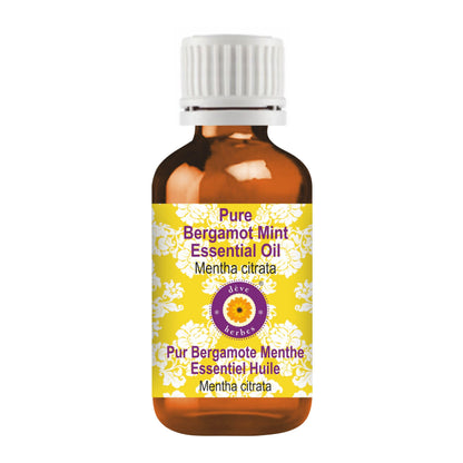 dève herbes Bergamot Mint Essential Oil (Mentha citrata) 15ml – Pure, Non-Sticky & Lightweight