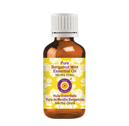 Deve Herbes Pure Bergamot Mint Essential Oil (Mentha citrata) – Steam Distilled, 5ml