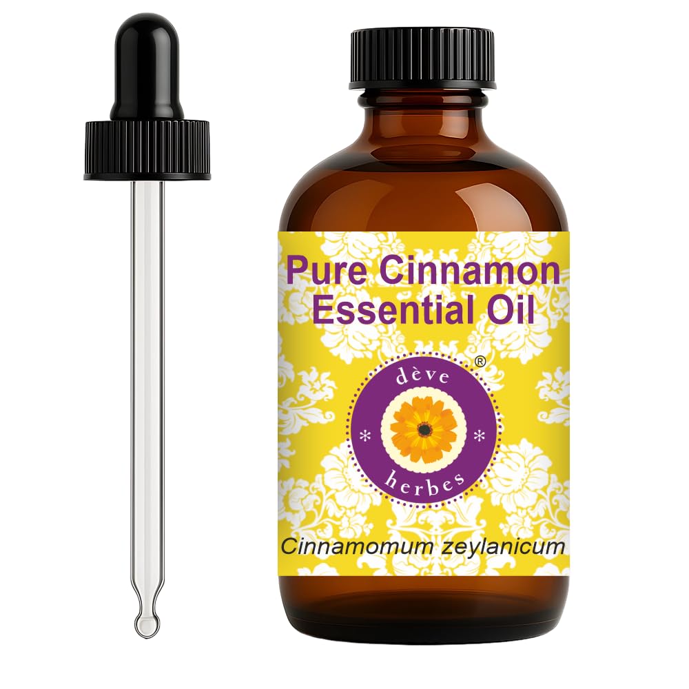 dève herbes Cinnamon Essential Oil – Steam Distilled, 120ml (Cinnamomum zeylanicum)