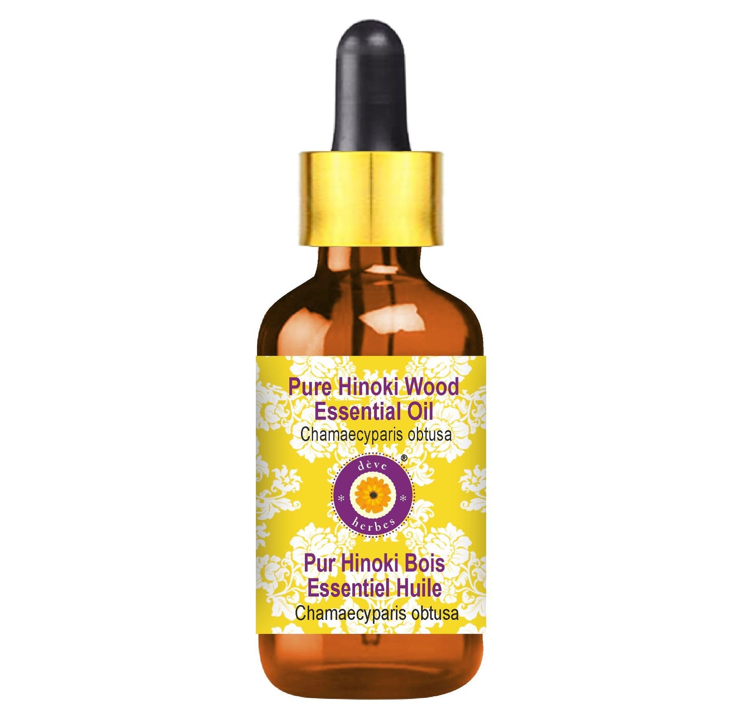 dèvre herbes Hinoki Wood Essential Oil (Chamaecyparis obtusa) – 5ml with Glass Dropper