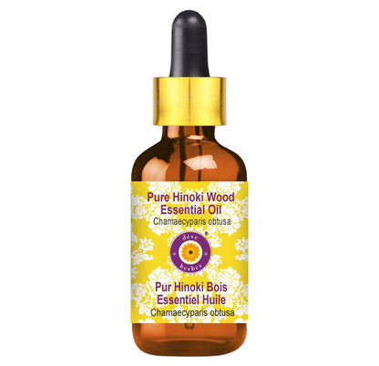 dèvre herbes Hinoki Wood Essential Oil (Chamaecyparis obtusa) – 5ml with Glass Dropper