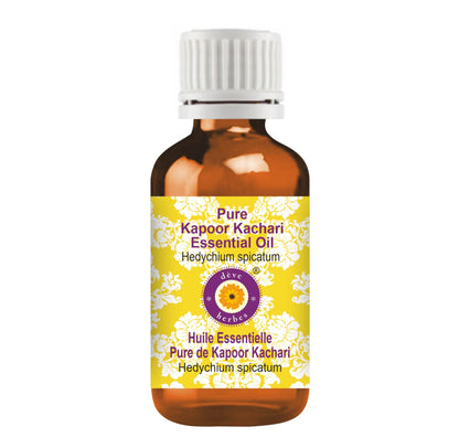 Kapoor Kachari Essential Oil 30ml – Pure Steam Distilled (Hedychium spicatum)